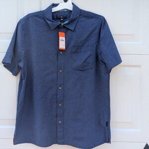 NWT-Margaritaville Button Down Dark Blue shirt- Med and Large